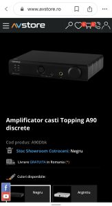 Amplificator căști Topping A90 D 