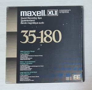 Banda (benzi) magnetofon Maxell, reola aluminiu 26,5 cm, inregistrata