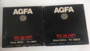Benzi de magnetofon AGFA role de 18 cm.