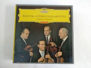 Benzi de magnetofon originale ce contin Cvartetul de coarde Nr. 6 (Bartók)