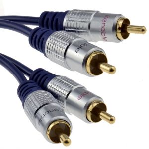 Cablu Audio RCA-RCA Profesional 0.5 metri