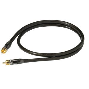 Cabluri de subwoofer dublu ecranate 1RCA-1RCA Real Cable Evolution E SUB (Franta) de 3m lungime