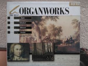 CD - The Best Organworks - Bach-Preludium&Fuga, Schubert-Ave Maria, Albinoni-Adagio, Handel-Hallelujah From Messiah, Album 3CD's-Set 2001, Made in E.U.