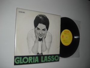 GLORIA LASSO (1965) disc vinil mediu, vechi, cu 8 piese in lb. it., stare Ex/VG+