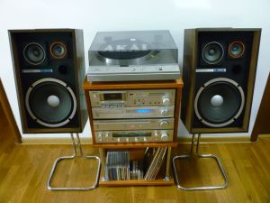 hi-fi  audio system  vintage 