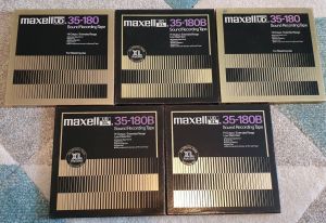 Inregistrari benzi magnetofon Maxell UD și UDXL 35 180B