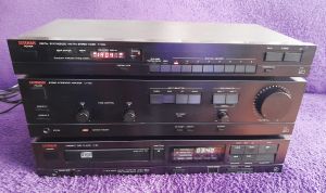 linie audio vintage LUXMAN [ tuner T-100L / amplificator LV-100 / CD-player D-90]