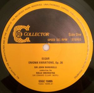 LP album Elgar-Enigma Variations Cello Concerto