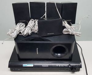 Panasonic SA PT 160 amplificator cu boxe 5.1 statie muzica filme subwoofer
