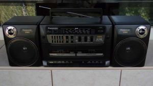 Radio PANASONIC Rx-Ct820 dublu casetofon,boxe detasabile,boombox vintage SINGAPORE 