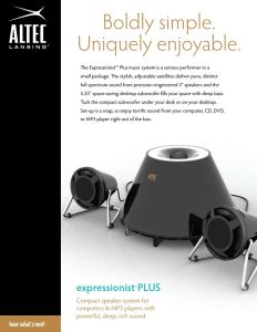 Sistem audio 2.1 Altec Lansing FX3021 Expressionist Plus
