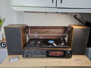 sistem audio ITT 7200 stereo hi-fi compact ,vintage pickup,deck,tuner