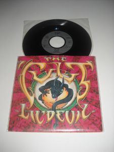 The Cult : Lil' Devil (19787) disc mic vinil 7", 2 piese rock alternativ, VG+/VG