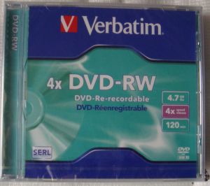 Verbatin DVD -RW,4.7GB,120 min