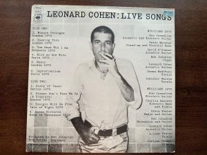 Vinil Leonard Cohen - "Live Songs" CBS 1973